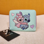 Angel & Stitch Corduroy Zip Around Wallet