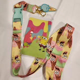 Spongebob Sqaure Pants Patrick Ice Cream Lanyard ID Holder