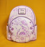 Loungefly Disney Princess Tangled Rapunzel Sketched Purple Mini Backpack