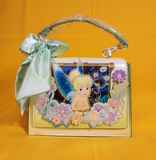 Loungefly Disney Peter Pan Tinker Bell Flower Iridescent Green Crossbody Bag NEW