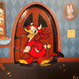 Donald Duck Trick or Treat Hinged LE 3" Pin Huey Dewey Louie