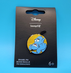 Aladdin Genie Of Lamp Sigh Expression Gold Glitter Enamel Pin