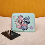 Angel & Stitch Corduroy Zip Around Wallet