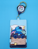 Loungefly Disney Lilo and Stitch Scrump Bedtime Retractable Lanyard ID Holder