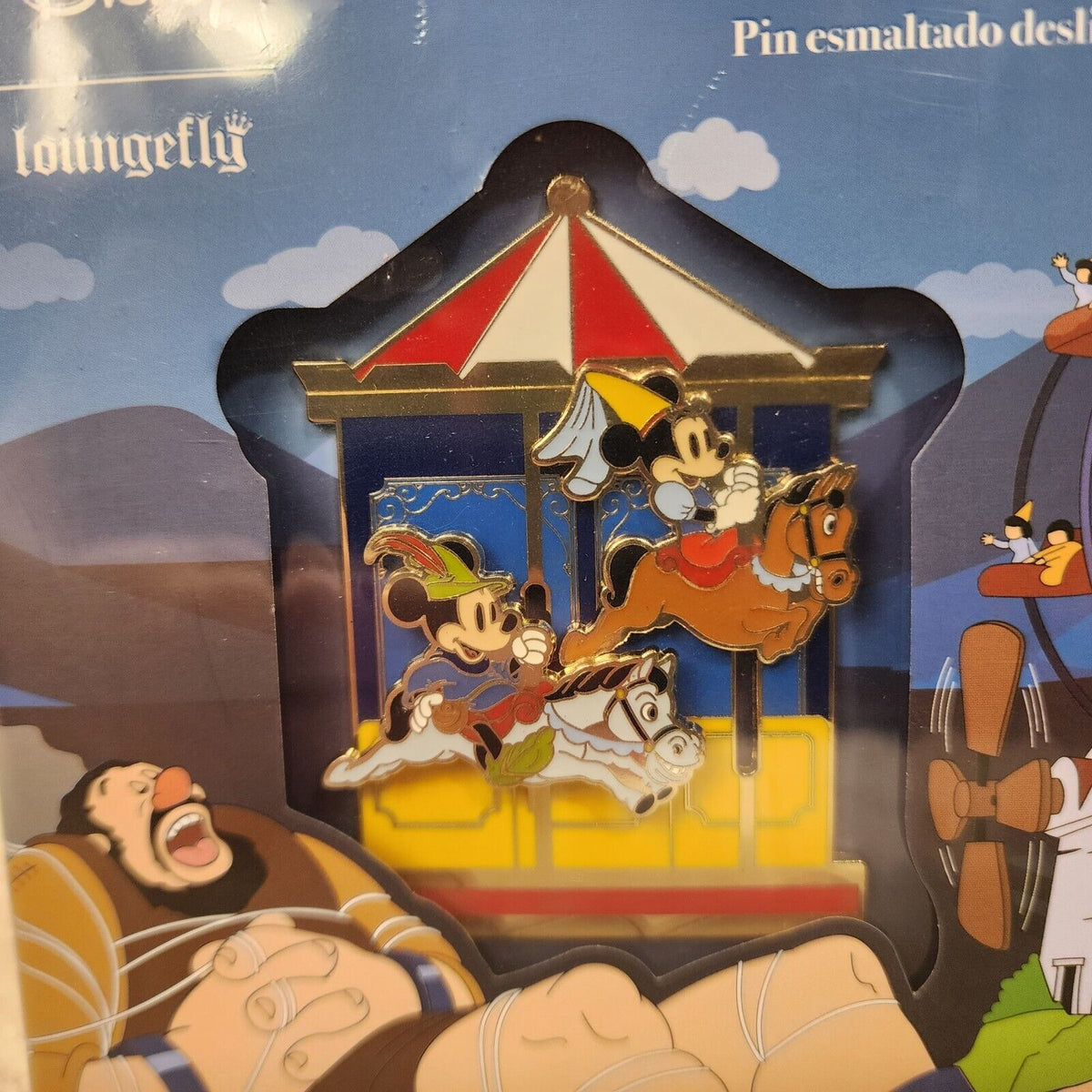 Mickey Minnie Brave Little Tailor Carousel Sliding 3 Le Pin Get