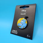 Aladdin Genie Of Lamp Sigh Expression Gold Glitter Enamel Pin