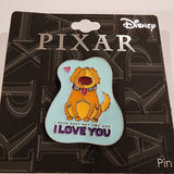 Pixar UP Dug Dog I Love You Enamel Pin