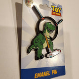 Toy Story Rex Dino Playing Video Games Enamel Pin Palm Exclusive