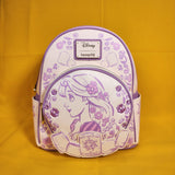 Loungefly Disney Princess Tangled Rapunzel Sketched Purple Mini Backpack