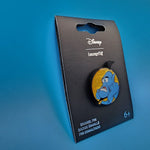Aladdin Genie Of Lamp Sigh Expression Gold Glitter Enamel Pin