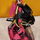 Betsey Johnson Skull Bones Pink Zip Top Insulated Lunch Tote