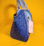 Loungefly Disney The Princess And The Frog Tiana Firefly Satchel Blue Handbag