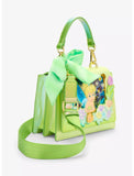 Loungefly Disney Peter Pan Tinker Bell Flower Iridescent Green Crossbody Bag NEW