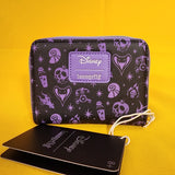 Villains Floral Icons Ursula Cruella Evil Queen Zip Wallet