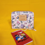 Loungefly Sanrio Hello Kitty And Friends Floral AOP Soft Tag Zipper Wallet