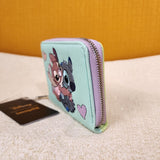 Angel & Stitch Corduroy Zip Around Wallet