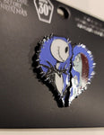 Nightmare Before Christmas Jack And Sally Heart Halves Pin Set