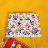 Loungefly Sanrio Hello Kitty And Friends Floral AOP Soft Tag Zipper Wallet