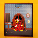 Donald Duck Trick or Treat Hinged LE 3" Pin Huey Dewey Louie