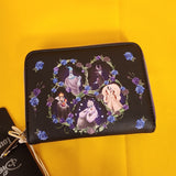 Villains Floral Icons Ursula Cruella Evil Queen Zip Wallet