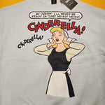 Cakeworthy Cinderella Comic Drop Sleeve Crewneck Blue Sweatshirt Oversized M
