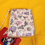 Loungefly Sanrio Hello Kitty And Friends Floral AOP Soft Tag Zipper Wallet