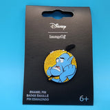 Aladdin Genie Of Lamp Sigh Expression Gold Glitter Enamel Pin