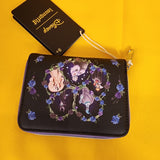 Villains Floral Icons Ursula Cruella Evil Queen Zip Wallet