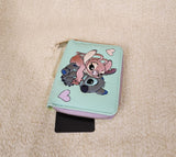 Angel & Stitch Corduroy Zip Around Wallet