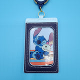 Loungefly Disney Lilo and Stitch Scrump Bedtime Retractable Lanyard ID Holder