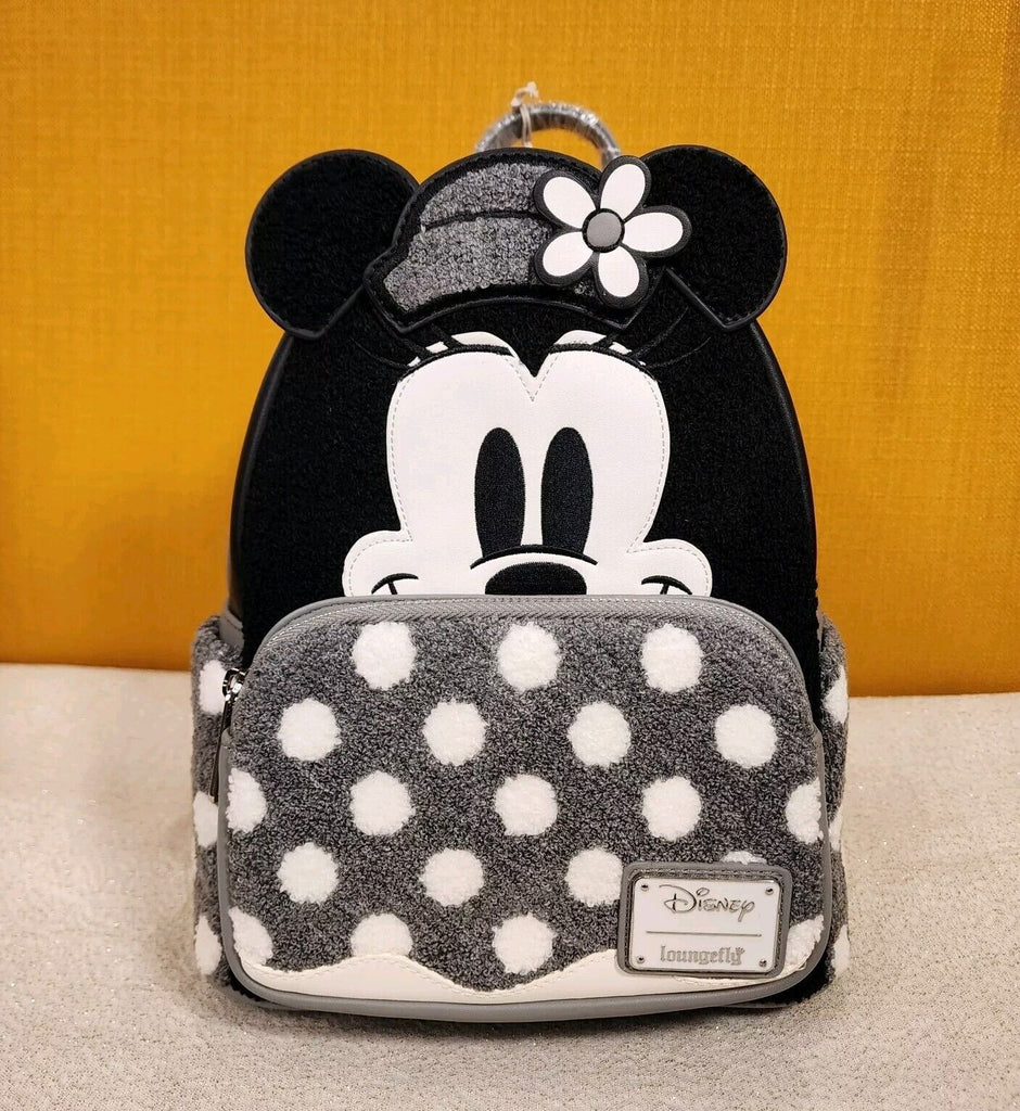 disney steamboat willie mini backpack Minnie Mouse Steamboat Willie Figural Chenille Mini Backpack – Get Lojos Mojo