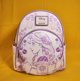 Loungefly Disney Princess Tangled Rapunzel Sketched Purple Mini Backpack