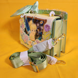 Loungefly Disney Peter Pan Tinker Bell Flower Iridescent Green Crossbody Bag NEW