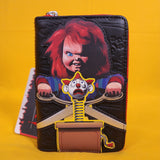 Loungefly Chucky Childs Play Clown Cosplay Zip Around Wallet Horror Halloween