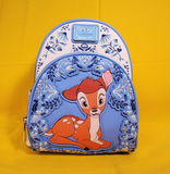 Loungefly Disney Bambi White and Blue Floral Flower Thumper Mini Backpack