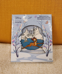 Bambi & Thumper On Ice Skating Sliding 3" Enamel Pin
