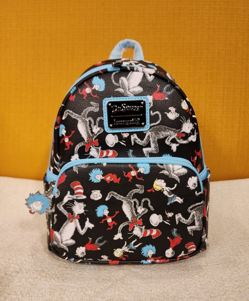 dr seuss mini backpack Dr. Seuss Cat In The Hat AOP Mini Backpack – Get Lojos Mojo