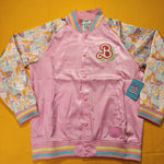 Loungefly Barbie 65th Anniversary Unisex Bomber Jacket Pink XLarge