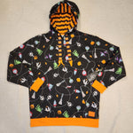 NBC Christmas Tree String Ornaments Unisex Hoodie Size Med