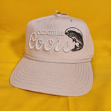Original Coors Beer Trout Fly Fishing Embroidered Rope Snapback Hat Baseball Cap