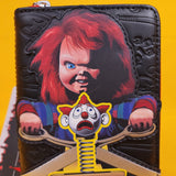Loungefly Chucky Childs Play Clown Cosplay Zip Around Wallet Horror Halloween