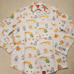 Care Bears Cousins Flannel Button Down Shirt 80's Cartoon M