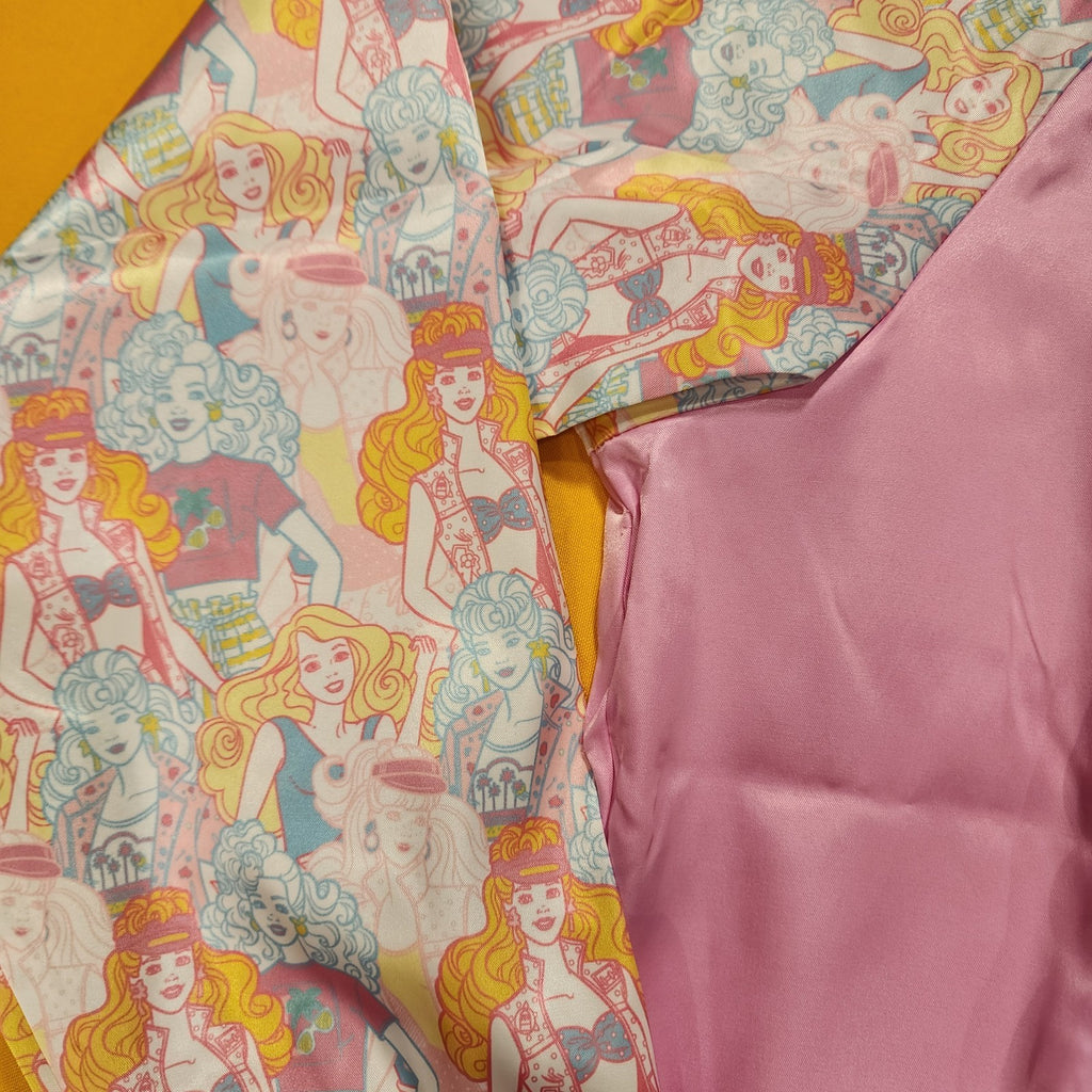 ◆LOUNGE FLY×Barbie◆Barbie 65周年記念ジャケット 送料込 Barbie™ 65th Anniversary Unisex Bomber Jacket | Loungefly
