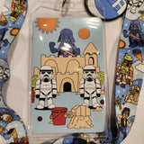Loungefly Disney Star Wars Beach Day Stormtroopers Vader Sand Castle ID Lanyard