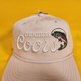 Original Coors Beer Trout Fly Fishing Embroidered Rope Snapback Hat Baseball Cap