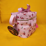 Betsey Johnson Rose Print 6 Pack Insulated Lunch Bag Train Case Cooler