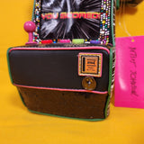 Betsey Johnson Kitsch Scored! Black Arcade Game Machine Crossbody Handbag