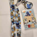 Loungefly Disney Star Wars Beach Day Stormtroopers Vader Sand Castle ID Lanyard