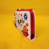 Loungefly Peanuts Snoopy Floral Embroidered Flower Flap Wallet NEW