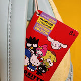 Loungefly SDCC LE Hello Kitty & Friends Color Block Terry Cloth Mini Backpack